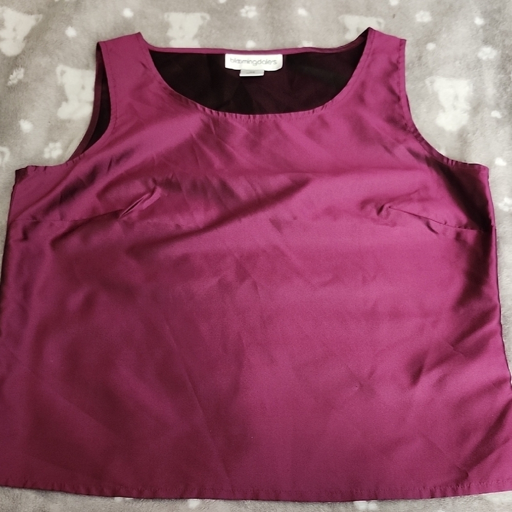 Bloomingdale's Women's Purple Tank Top Size 10P